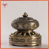  Lư Xông Trầm Hương - Lư Đốt Hương Trầm Mật Tông [Kim Cương Hỷ Lạc] Hợp Kim Cao Cấp Loại Lớn 