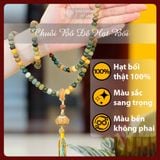  Vòng 108 Hạt Phong Thủy, Chuỗi 108 Hạt Đeo Tay Niệm Phật [Kim Cương Hỷ Lạc] Hạt Bối Tự Nhiên 