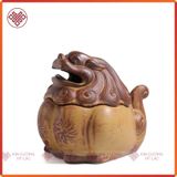  Lư Xông Trầm, Lư Đốt Trầm Hương Mật Tông [Kim Cương Hỷ Lạc] Bằng Gốm Hình Kỳ Lân Chiêu Tài Lộc 