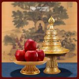  Đĩa Thờ Bằng Đồng, Đĩa Đựng Hoa Quả Ban Thờ [Kim Cương Hỷ Lạc] Đĩa Cúng, Đĩa Thờ Hoa Quả Bằng Đồng 