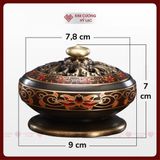  Lư Hương Đốt Trầm Lư Xông Trầm [Kim Cương Hỷ Lạc] Bằng Đồng 