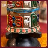  Kinh Luân Đồng Để Bàn Xoay Tay [Kim Cương Hỷ Lạc] Kinh Luân Chế Tác Thủ Công Nepal Hàng Hiếm Có 