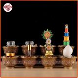  Chén Đồng Đồ Thờ Cúng Mật Tông [Kim Cương Hỷ Lạc] Đồng Cao Cấp 