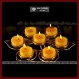  Nến Bơ Thực Vật Không Khói 100 Viên, Nến Xin Xin Hong An Toàn [Kim Cương Hỷ Lạc] 1 - 2 - 4 Giờ 