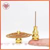  Đế Cắm Nhang Vòng Bằng Đồng Đặc, Đặt Hương Cây Mật Tông [Kim Cương Hỷ Lạc] Hình Hồ Lô 