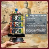  Kinh Luân Đồng Để Bàn Xoay Tay [Kim Cương Hỷ Lạc] Kinh Luân Chế Tác Thủ Công Nepal Hàng Hiếm Có 