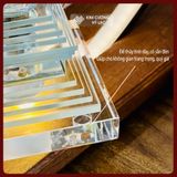  Tháp Xá Lợi Thủy Tinh Trong Suốt [Kim Cương Hỷ Lạc] Cao 12Cm 