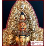  Tượng Phật Thiên Thủ Thiên Nhãn Mật Tông [Kim Cương Hỷ Lạc] Đồng Nepal 