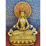  Tượng Phật Vô Lượng Thọ Mật Tông [Kim Cương Hỷ Lạc] Nepal 33Cm 