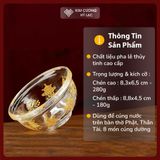 Chén Pha Lê Cúng Nước, Bát Cúng Phật Bát Cát Tường [Kim Cương Hỷ Lạc] Pha Lê Cao Cấp 