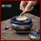  Lư Xông Trầm Bằng Điện, Lư Điện Đốt Trầm Hương [Kim Cương Hỷ Lạc] Chất Liệu Gốm Cao Cấp 