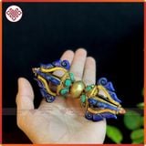  Bộ Chuông Chùy Nepal - Pháp Khí Mật Tông [Kim Cương Hỷ Lạc] Bộ Chuông Chùy Cẩn Đá Thạch Anh Nepal 