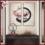  Tượng Quan Âm Tự Tại Mật Tông [Kim Cương Hỷ Lạc] Gốm Màu Xanh 