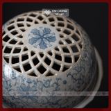  Lư Gốm Xông Trầm Hương - Lư Đốt Trầm, Lư Xông [Kim Cương Hỷ Lạc] Lư Gốm Sứ Cao Cấp Họa Tiết Đẹp 