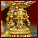  Bộ Bát Cát Tường Mật Tông [Kim Cương Hỷ Lạc] Nhựa Composite Chi Tiết Sắc Nét Siêu Bền 