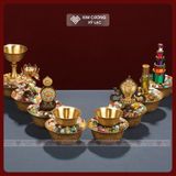  Đá Mã Não, Đá Phong Thủy Ngũ Sắc, Đá Ngũ Sắc Vụn [Kim Cương Hỷ Lạc] Kích thước 1cm 