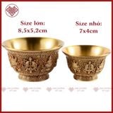  Chén Đồng Đồ Thờ Cúng Mật Tông [Kim Cương Hỷ Lạc] Đồng Cao Cấp 