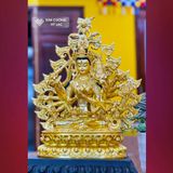  Tượng Phật Chuẩn Đề, Chuẩn Đề Phật Mẫu [Kim Cương Hỷ Lạc] Đồng Mạ Vàng - Cao 33cm 