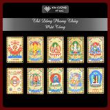  Thẻ Đồng Phong Thủy Các Vị Phật Mật Tông [Kim Cương Hỷ Lạc] Chiêu Tài Lôc, Cầu Bình An, May Mắn 