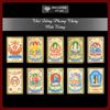  Thẻ Đồng Phong Thủy Các Vị Phật Mật Tông [Kim Cương Hỷ Lạc] Chiêu Tài Lôc, Cầu Bình An, May Mắn 