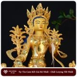 Tượng Phật Tara Xanh Mật Tông - Green Tara [Kim Cương Hỷ Lạc] 33Cm Nepal 