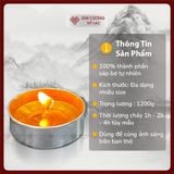  Nến Bơ Thực Vật Không Khói 100 Viên, Nến Xin Xin Hong An Toàn [Kim Cương Hỷ Lạc] 1 - 2 - 4 Giờ 