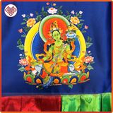  Rèm Mật Tông Rèm Quây Bàn Thờ, Trang Trí Bàn Thờ [Kim Cương Hỷ Lạc] Hình 21 Vị Tara 