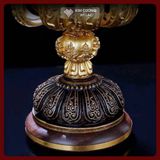  Bộ Bát Cát Tường Cúng Dường Chư Phật [Kim Cương Hỷ Lạc] Đồng Mạ Vàng Cao Cấp 24Cm 