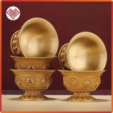  Ly Cúng, Chung Nước Cúng Phật bằng đồng [ Kim Cương Hỷ Lạc] 5x8cm 