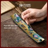  Đế Cắm Nhang- Khay Cắm Nhang Gốm Sứ [Kim Cương Hỷ Lạc] Khay Cắm Nhang Trầm Hương Nhiều Họa Tiết 