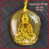  Dây Chuyền Mặt Phật [Kim Cương Hỷ Lạc] Đeo Cổ Lưu Ly 