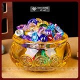  Thỏi Vàng Tài Lộc Thần Tài [Kim Cương Hỷ Lạc] Thỏi Vàng Pha Lê Ngũ Sắc- Thu Hút Tài Lộc May Mắn 