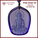  Dây Chuyền Mặt Phật Mật Tông [Kim Cương Hỷ Lạc] Lưu Ly 