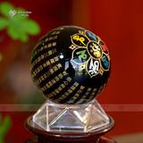  Qủa Cầu Đá Khắc Thần Chú Mật Tông [Kim Cương Hỷ Lạc] Om Mani Padme Hum 