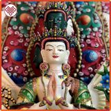  Tượng Thiên Thủ Thiên Nhãn Mật Tông [Kim Cương Hỷ Lạc] Vẽ Màu 100Cm 