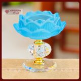  Chân Đèn Nến Bơ Lưu Ly, Đế Nến Hoa Sen Cúng Phật [Kim Cương Hỷ Lạc] Đa Dạng Màu Sắc 