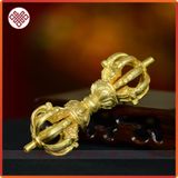  Chùy Cầm Tay Mật Tông [Kim Cương Hỷ Lạc] 9 Chấu Mạ Vàng 