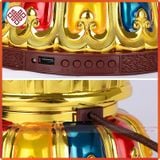  Kinh Luân Điện Có Nhạc Để Bàn Hợp Kim Cao Cấp [Kim Cương Hỷ Lạc] - 30Cm 