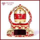  Kinh Luân Xoay Trang Trí Taplo Ô Tô [Kim Cương Hỷ Lạc] Mang Lại Bình An Và May Mắn, Mẫu Hợp Kim Năng Lượng Mặt Trời 