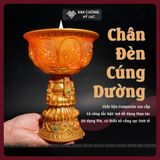  Chân Đèn Thắp Sáng Bàn Thờ [Kim Cương Hỷ Lạc] Chân Đèn LED Cúng Dường Sạc Pin Nhiều Kích Thước 