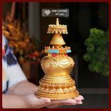  Bảo Tháp Mật Tông Đồng Cao Cấp [Kim Cương Hỷ Lạc] Bảo Tháp Cúng Dường Mật Tông, Trang Trí Ban Thờ 