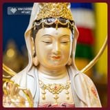  Bộ Tượng Ta Bà Tam Thánh Đồng Vẽ Màu 56cm [Kim Cương Hỷ Lạc] Tượng Phật Thích Ca, Địa Tạng, Quan Âm 