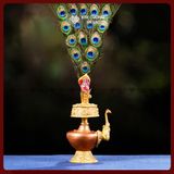  Bình Sái Tịnh Mật Tông [Kim Cương Hỷ Lạc] - Chất Liệu Đồng Vẽ Màu Kích Thước 23cm 