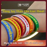  Vòng Tay Cao Su Khắc Thần Chú Giải Thoát Nhiều Màu [Kim Cương Hỷ Lạc] 