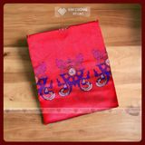  Khăn Khata Khăn Ban Phước Mật Tông Tây Tạng [Kim Cương Hỷ Lạc] Lụa Thêu Bát Cát Tường 250X48Cm 