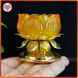  Chân Đèn [Kim Cương Hỷ Lạc] Lưu Ly Đế Hợp Kim 