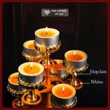  Tháp Chân Đèn Nến Bơ - Tháp Đèn Trang Trí Ban Thờ [Kim Cương Hỷ Lạc] Chân Đèn Hợp Kim Cao Cấp 