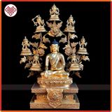  Tượng Phật Thích Ca Và 7 Vị Quan Âm Mật Tông [Kim Cương Hỷ Lạc] Nepal 