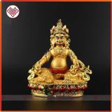  Tượng Dzambala Hoàng Thần Tài Tượng Phật Mật Tông [Kim Cương Hỷ Lạc 14Cm 