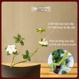  Cành Hoa Đỗ Quyên Lụa Giả-Hoa Lụa Đẹp [Kim Cương Hỷ Lạc] Cành Hoa Giả Uốn Dẻo Trang Trí Nhà Cửa 